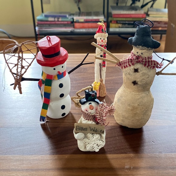 Assortment of Snowmen Ornaments - Picture 1 of 8